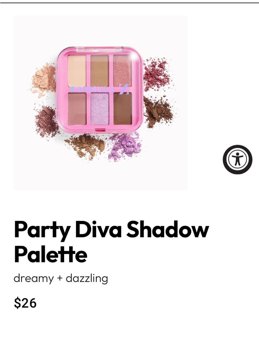 Party Diva Shadow Palette — Pink & Brown Eyeshadows